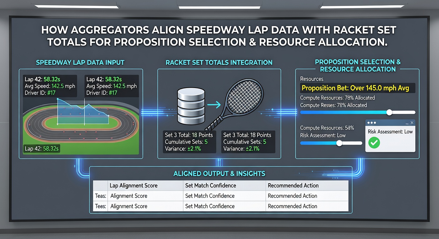 Dashboard view of aligned speedway and racket data feeding into allocation models
