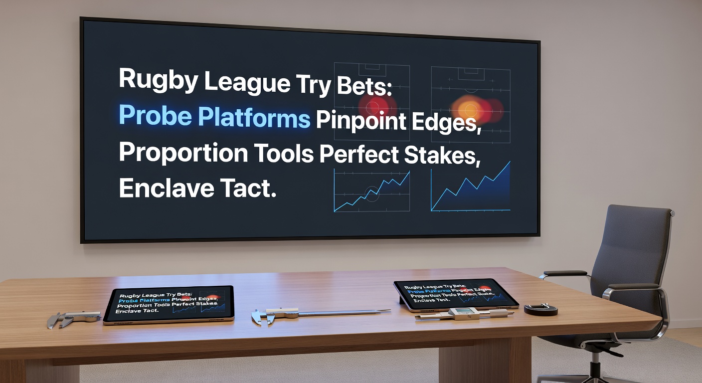 Screenshot of a stake calculator interface displaying Kelly criterion outputs for rugby try bets, with edge percentages and bankroll inputs