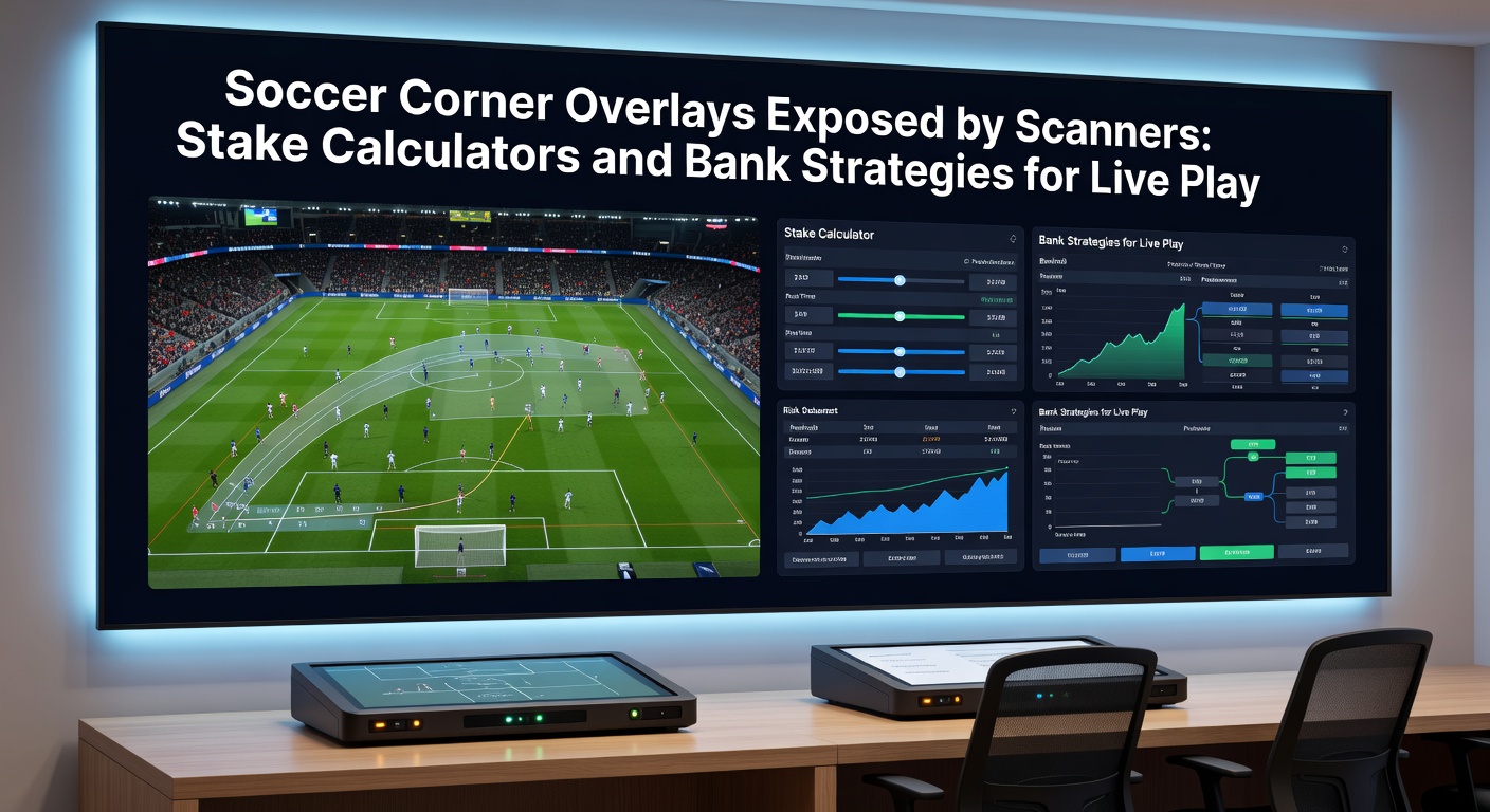 Close-up of a stake calculator app on a mobile device showing Kelly criterion inputs for a live soccer corner bet, with bankroll slider and projected ROI graph